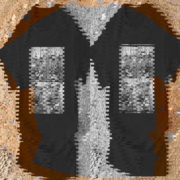 おもしろコアラ顔笑いコアラ動物写真かわいいコアラ Tシャツ 高齢者への贈り物