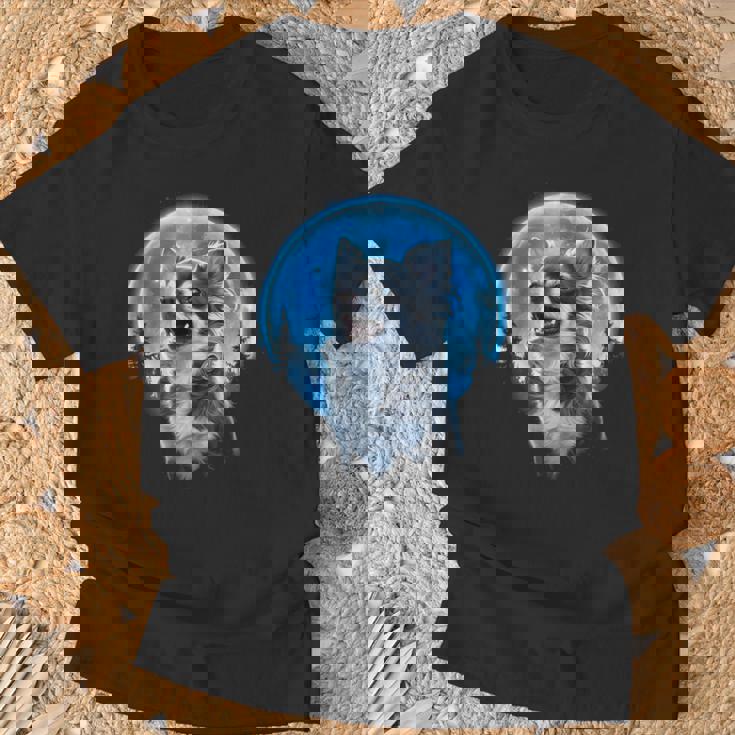 おもしろチワワ吠え月 チワワオーナー。 Tシャツ 高齢者への贈り物