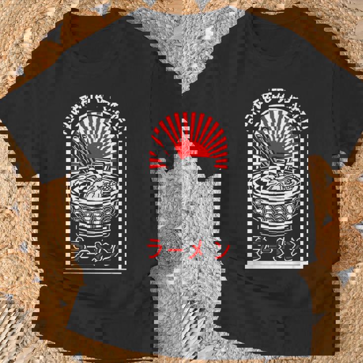 おもしろラーメン 和風丼 箸 Tシャツ 高齢者への贈り物