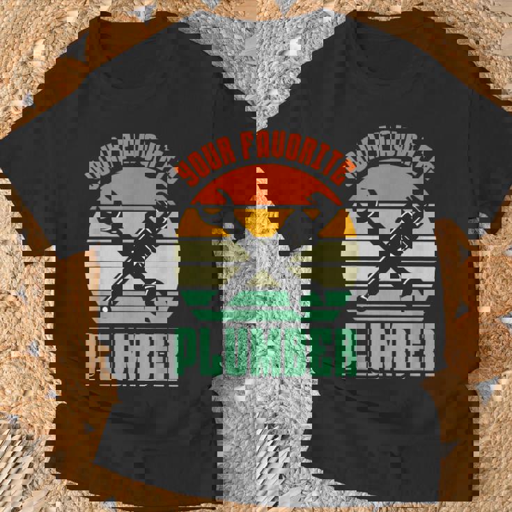 お気に入りの水道屋さん パイプフィッター パイプ 配管工事 配管工 Tシャツ 高齢者への贈り物