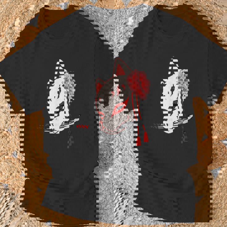 かたな付きキツネマスク Tシャツ 高齢者への贈り物