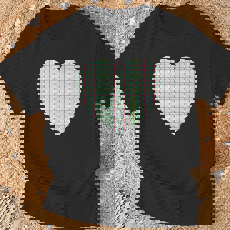 かわいい レトロ チェック柄 ギンガム柄 ミニマリスト Tシャツ 高齢者への贈り物