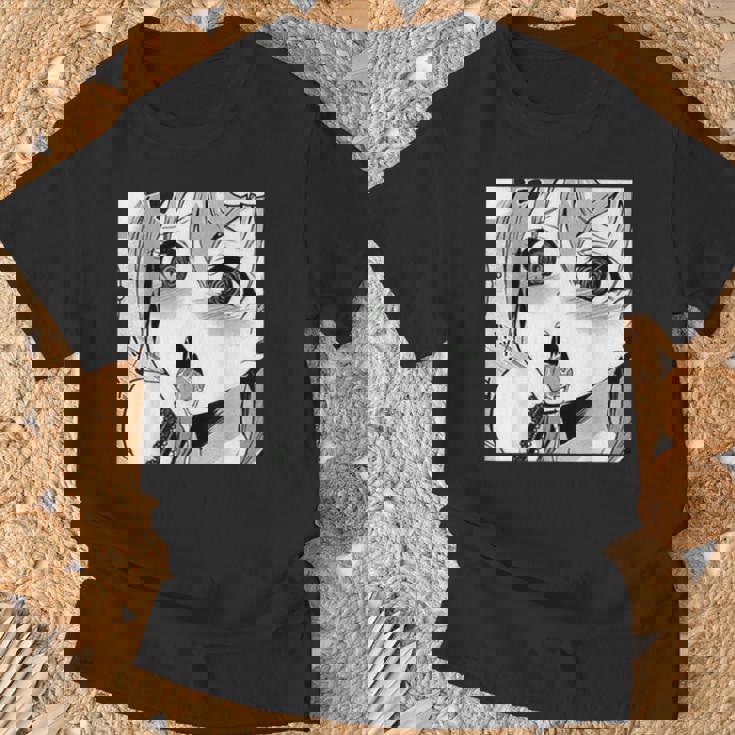 かわいいアヘ顔 アニメ 女の子 オタクウィーブ ラブ ビッグアイズ ドリップ Tシャツ 高齢者への贈り物