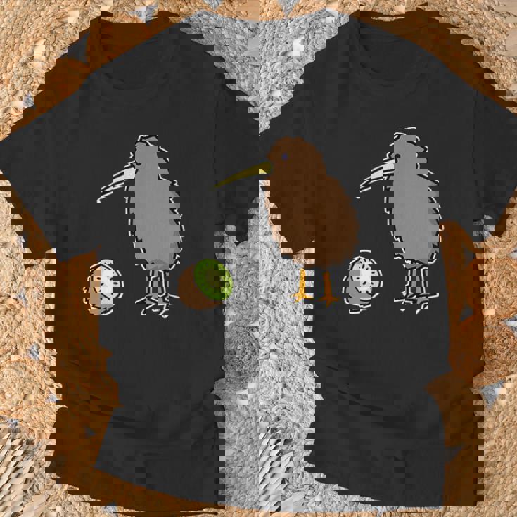 かわいいキウイの鳥と果物 ニュージーランド Tシャツ 高齢者への贈り物