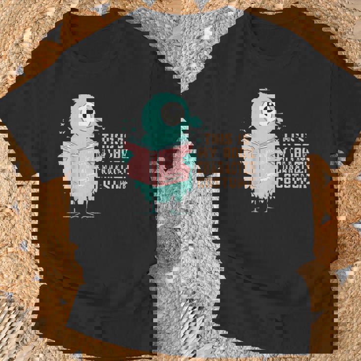 かわいいピジョン This Is My Book キャラクターコスチューム 読書用 Tシャツ 高齢者への贈り物