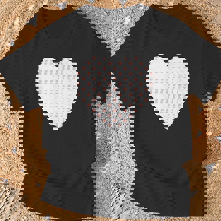 かわいいピーチピンクの水玉模様ミニマリストグラフィック。 Tシャツ 高齢者への贈り物