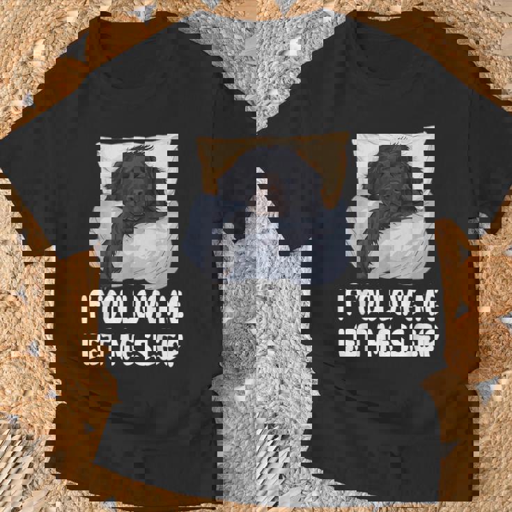 かわいいフラットコートレトリバー If You Love Meleep Tシャツ 高齢者への贈り物