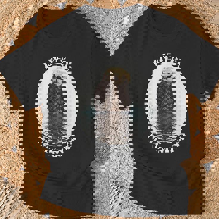 かわいいラッコ 言って I Love You Like No Otter私はあなたを愛しています Tシャツ 高齢者への贈り物