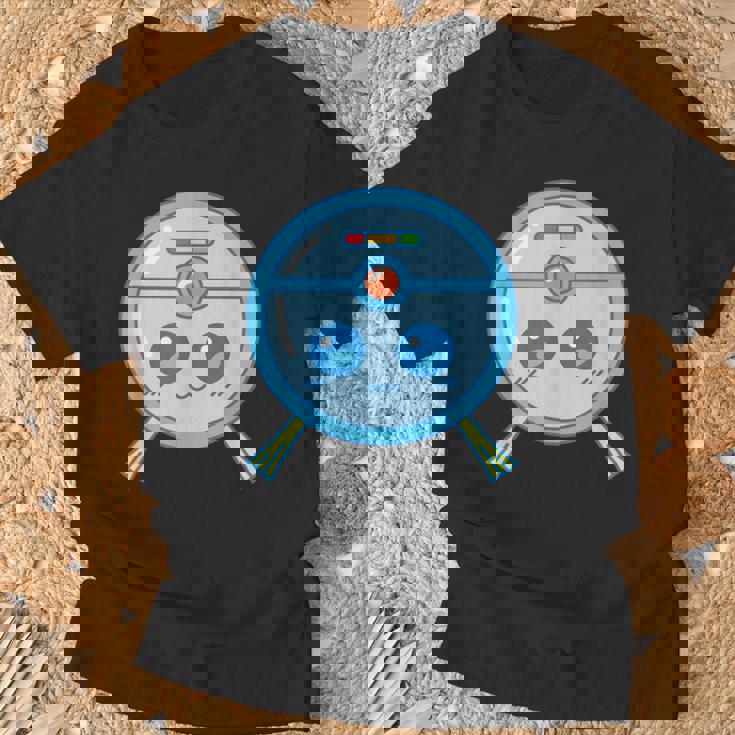 かわいいロボット掃除機掃除カワイイキッズ Tシャツ 高齢者への贈り物