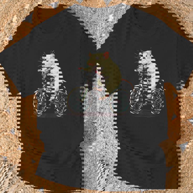 げっ歯類と白いネズミ愛好家のためのクールなサイクリングラット Tシャツ 高齢者への贈り物