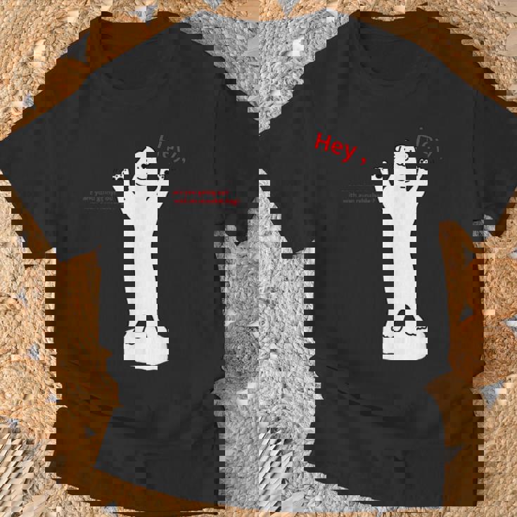 しろくま 北極クマ くま 流氷 動物 エコバック オリジナルデザイン 手描き イラスト ロゴプリント かわいい おもしろ Tシャツ 高齢者への贈り物