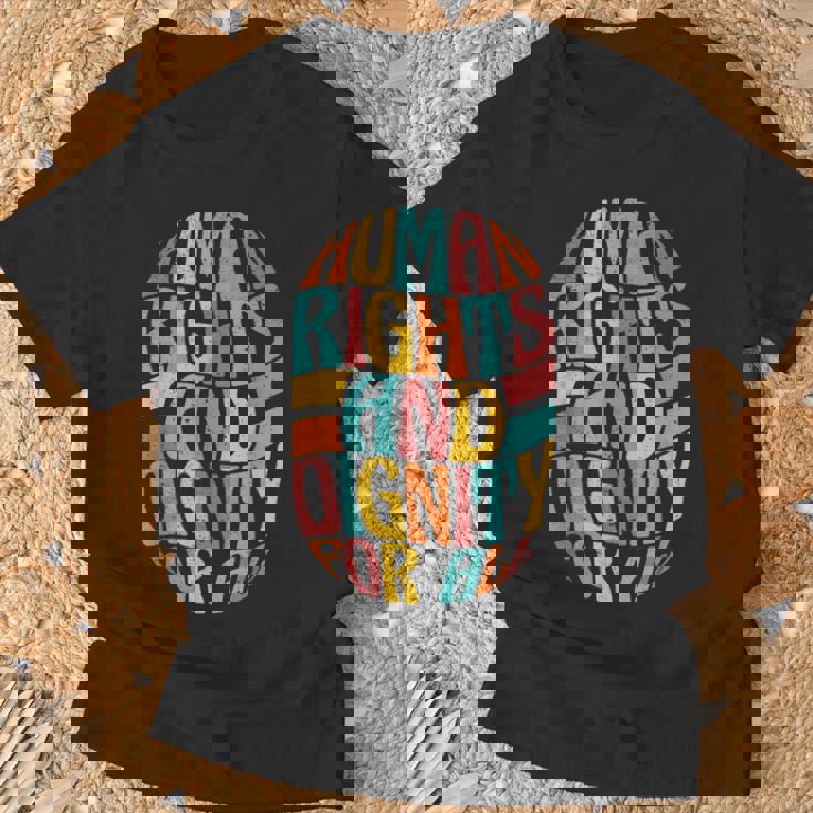 すべての人に人権と尊厳を Tシャツ 高齢者への贈り物