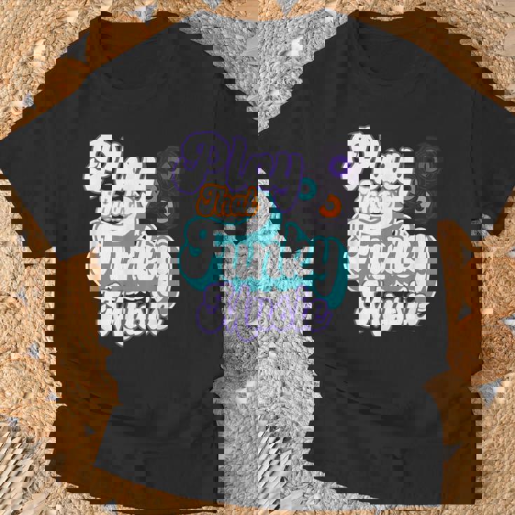 そのファンキーな音楽を再生 Tシャツ 高齢者への贈り物