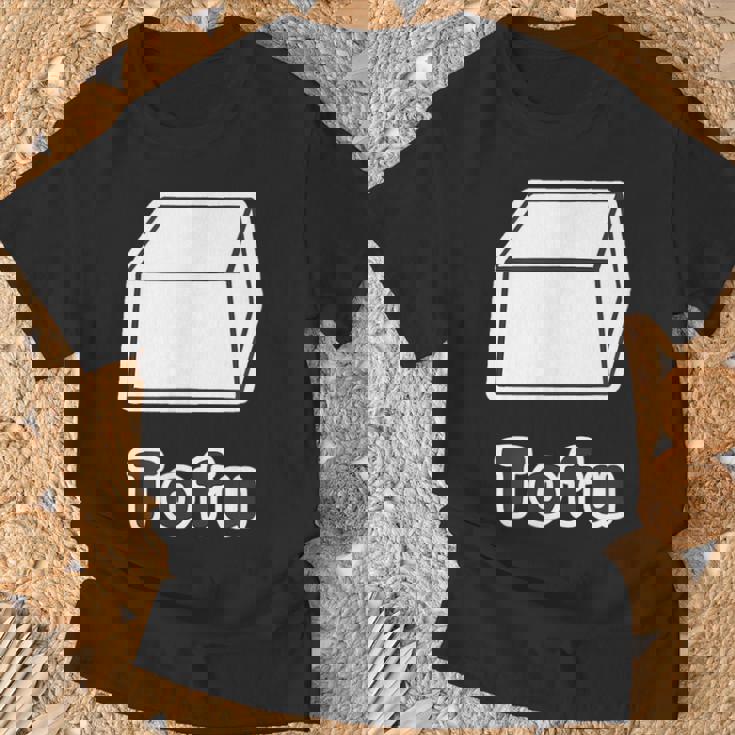 とうふ Tofu（豆腐）【Gohan ごはんタイム】ゆるくて かわいい 面白い イラスト Tシャツ 高齢者への贈り物