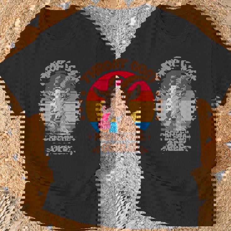 のどヤギ プロフェッショナル ゴブラ 不適切な大人のユーモア Tシャツ 高齢者への贈り物