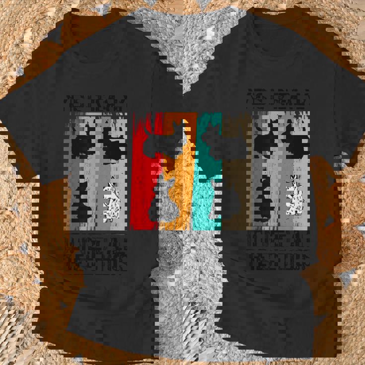 はい、これらすべての犬が本当に必要です スコッティ スコティッシュ テリア Tシャツ 高齢者への贈り物