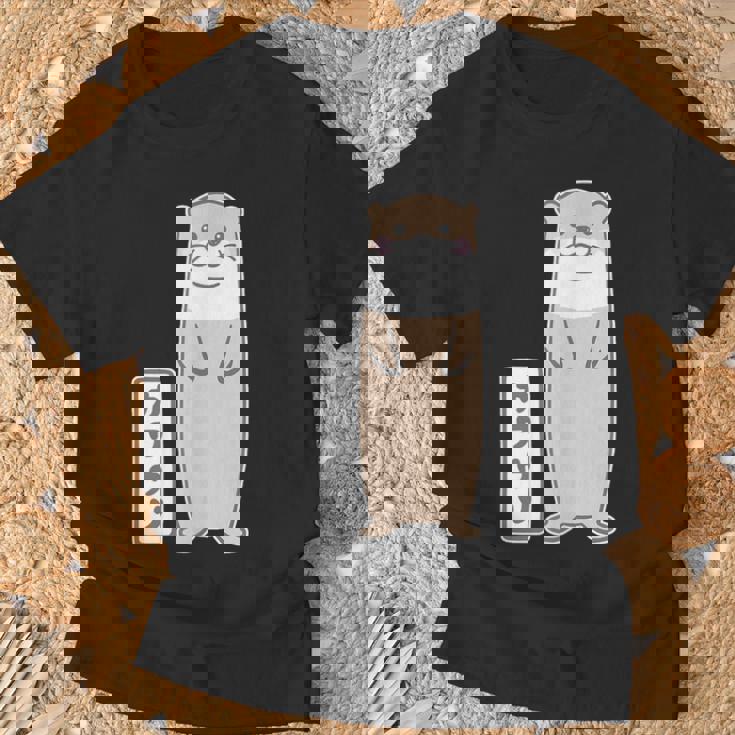 ゆるカワウソさん（Aタイプ）コツメカワウソ【どうぶつフレンズ】動物 ゆるくて かわいい イラスト Tシャツ 高齢者への贈り物