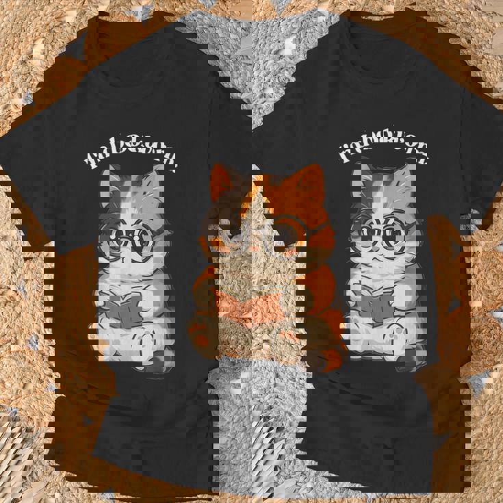 わがまま猫 ねこ 読書好き かわいい おもしろ マンガ Tシャツ 高齢者への贈り物