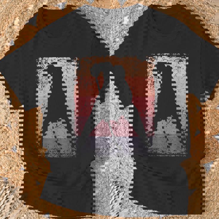 アイスホッケー プレーヤー ヴィンテージ ボーイズ アイスホッケー Tシャツ 高齢者への贈り物