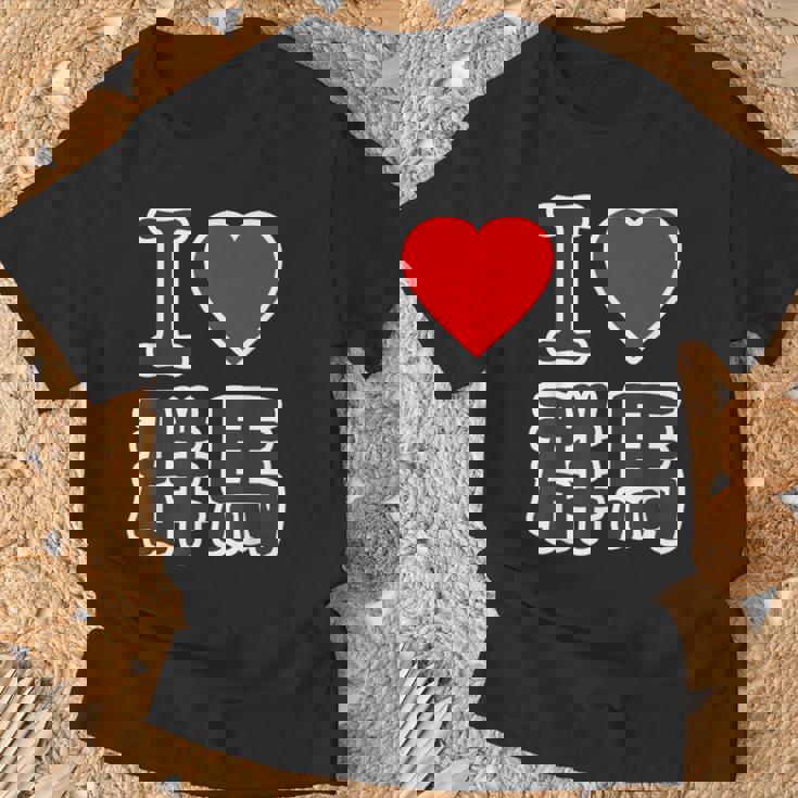 アイラブ・群馬（I Love ハート）Big 大きな文字 ハート【47都道府県】ジモtティ 旅行お土産 面白 Tシャツ 高齢者への贈り物