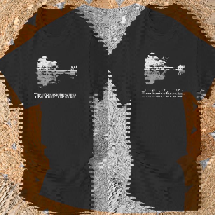 アコースティックギター Earth Has Music For Listen Tシャツ 高齢者への贈り物