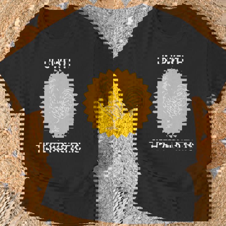 アップ・ウィズ・ザ・ルースターズ Tシャツ 高齢者への贈り物