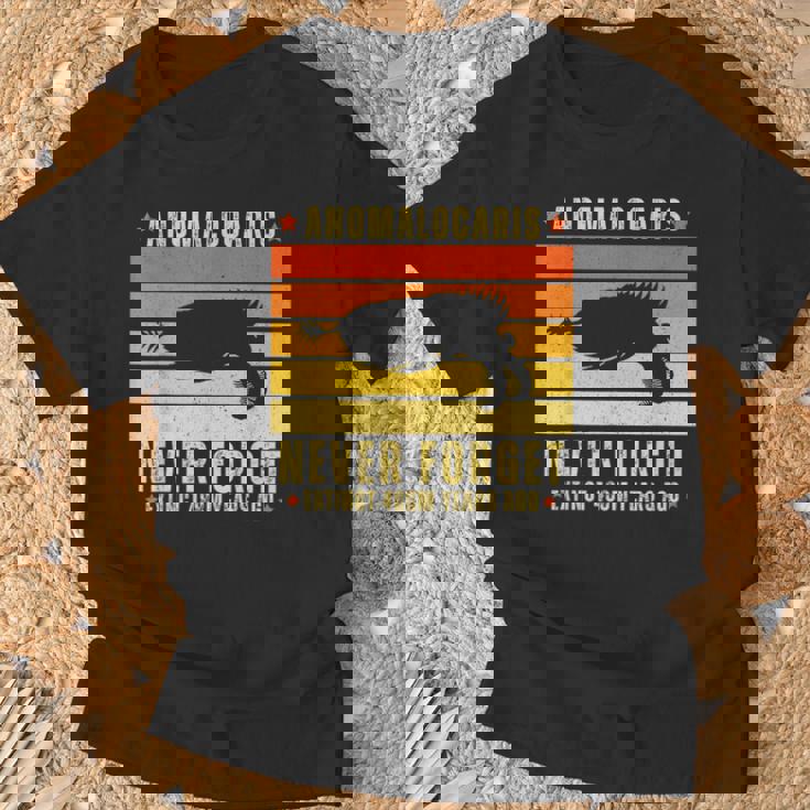 アノマロカリスは絶滅した節足動物を決して忘れない Tシャツ 高齢者への贈り物