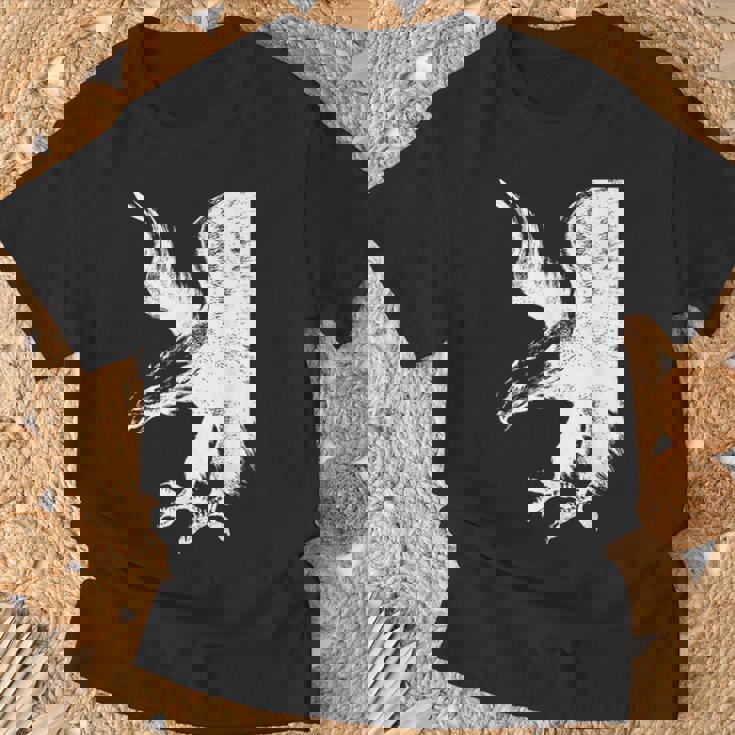 アメリカンイーグル ブラック ホワイト アメリカンパトリオット Tシャツ 高齢者への贈り物