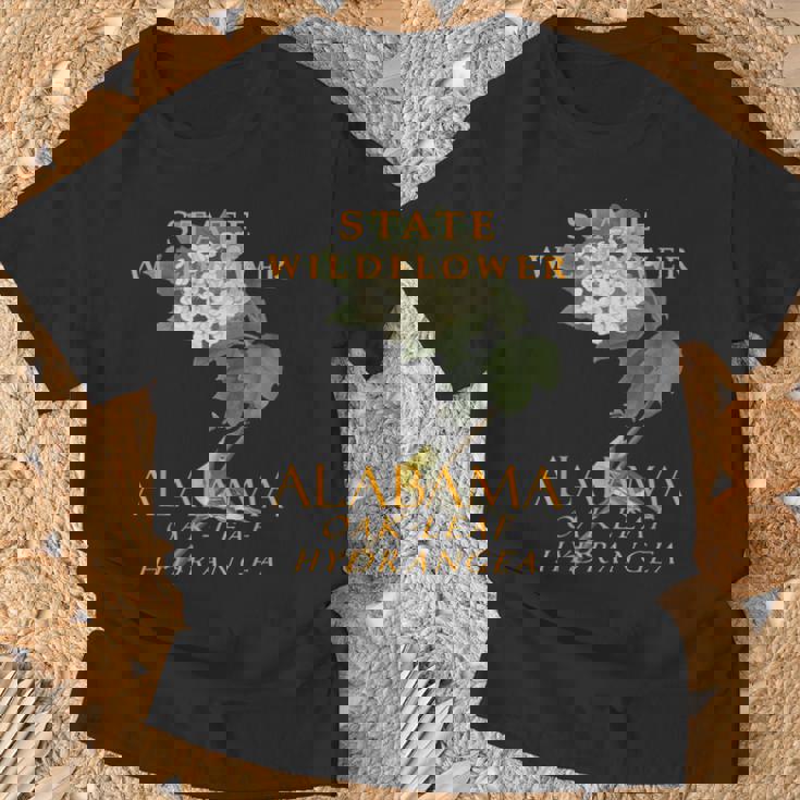 アラバマ準州ワイルドフラワー オークの葉のアジサイ Tシャツ 高齢者への贈り物