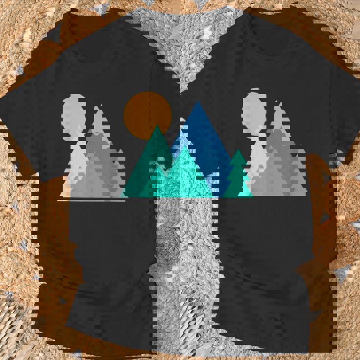 アルピニズム アルパイン・フォーゲット・ミー・ノット スキー マウンテンフラワー Tシャツ 高齢者への贈り物