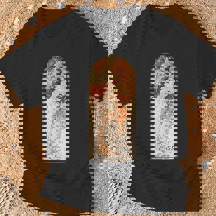 アルフォンス・マリア・ミュシャの季節 夏 Tシャツ 高齢者への贈り物