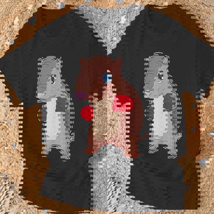 アルマジロ ボクサー ボクシンググローブ ボクシング Tシャツ 高齢者への贈り物