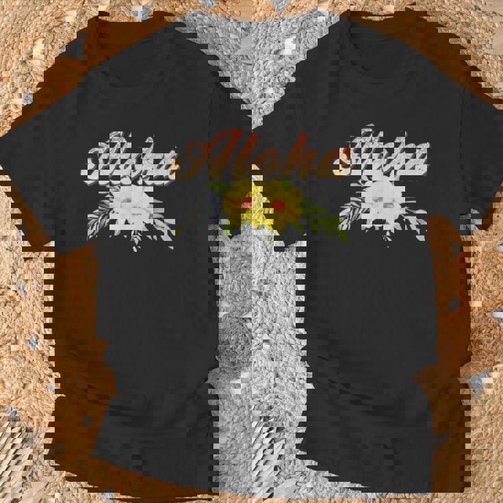 アロハイエロー ハイビスカス Tシャツ 高齢者への贈り物