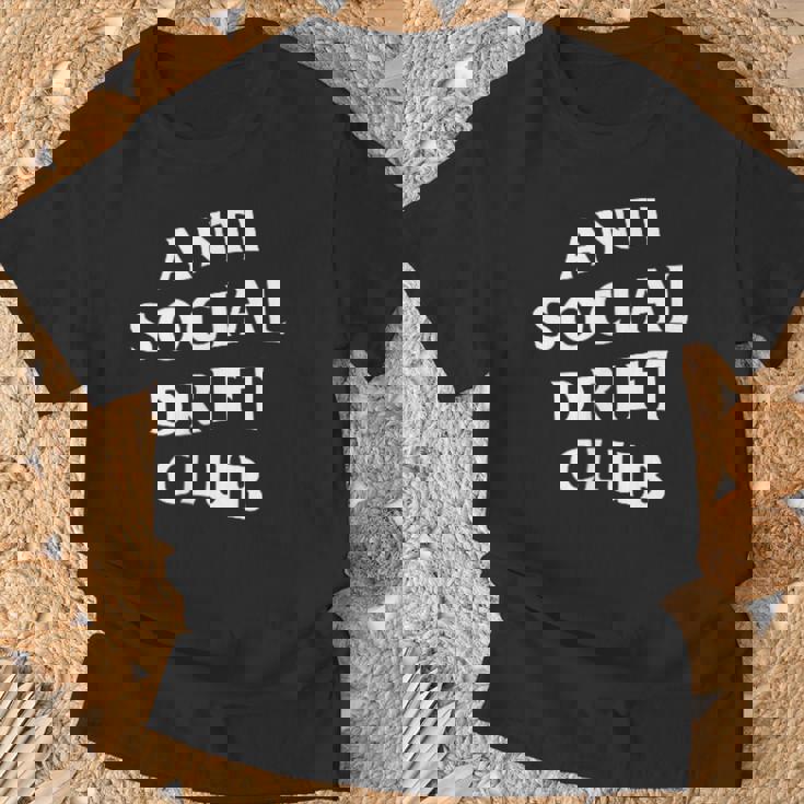 アンチソーシャルドリフトクラブホワイトロゴフロントバック Tシャツ 高齢者への贈り物