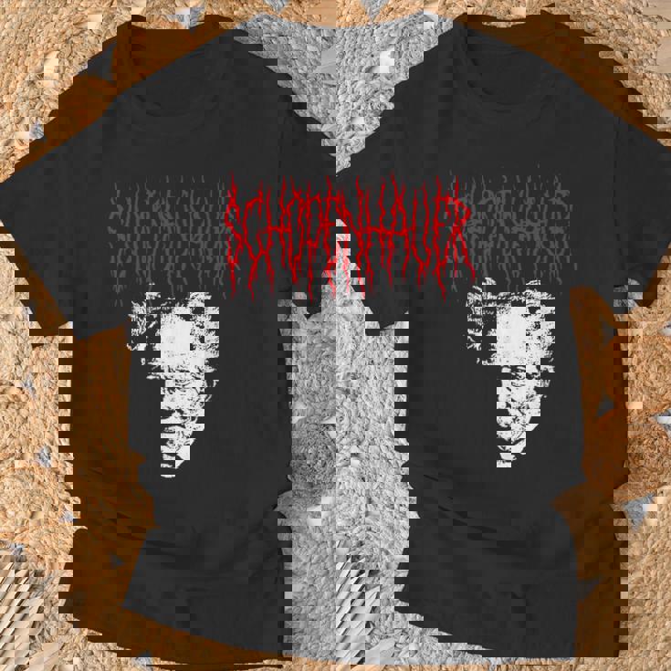 アーサー・ショーペンハウアー デスメタルスタイル 哲学 デザイン Tシャツ 高齢者への贈り物