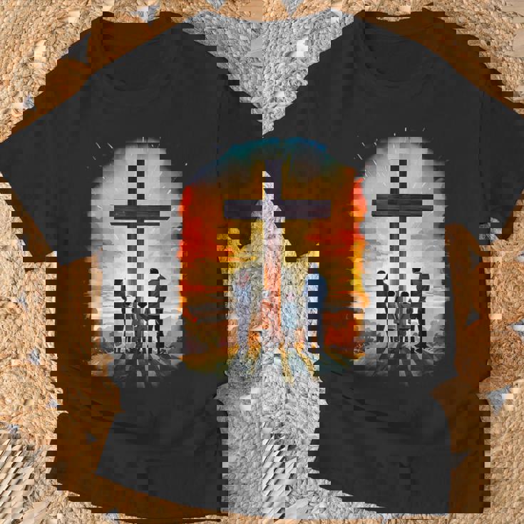 イエスキリストの十字架 – サンライズネイチャークリスチャン Tシャツ 高齢者への贈り物
