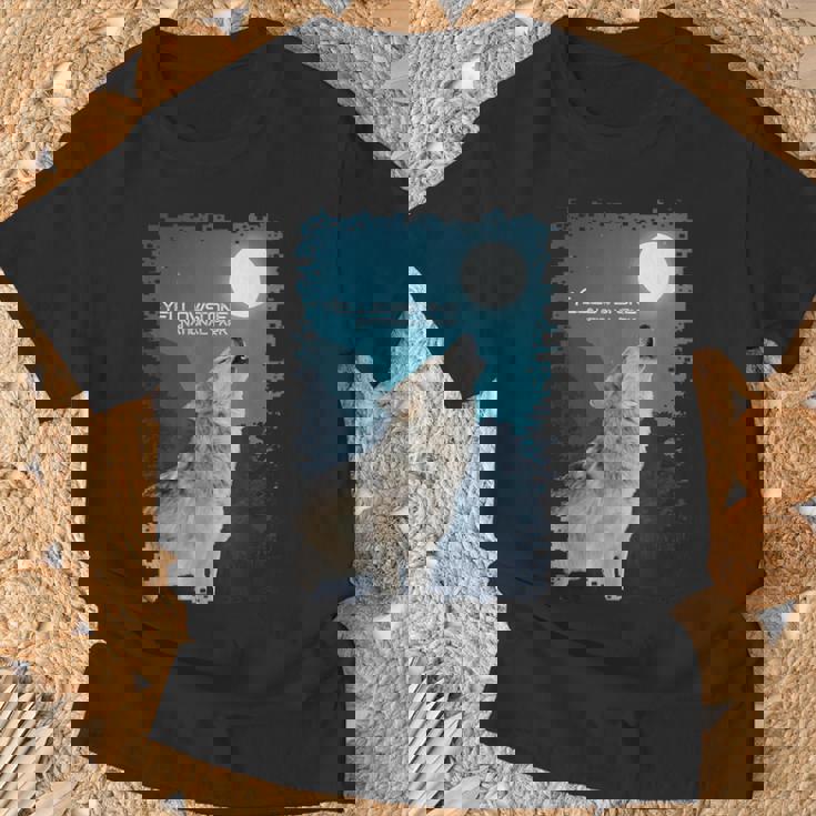 イエローストーン国立公園 オオカミのお土産 記念品 ギフト Tシャツ 高齢者への贈り物