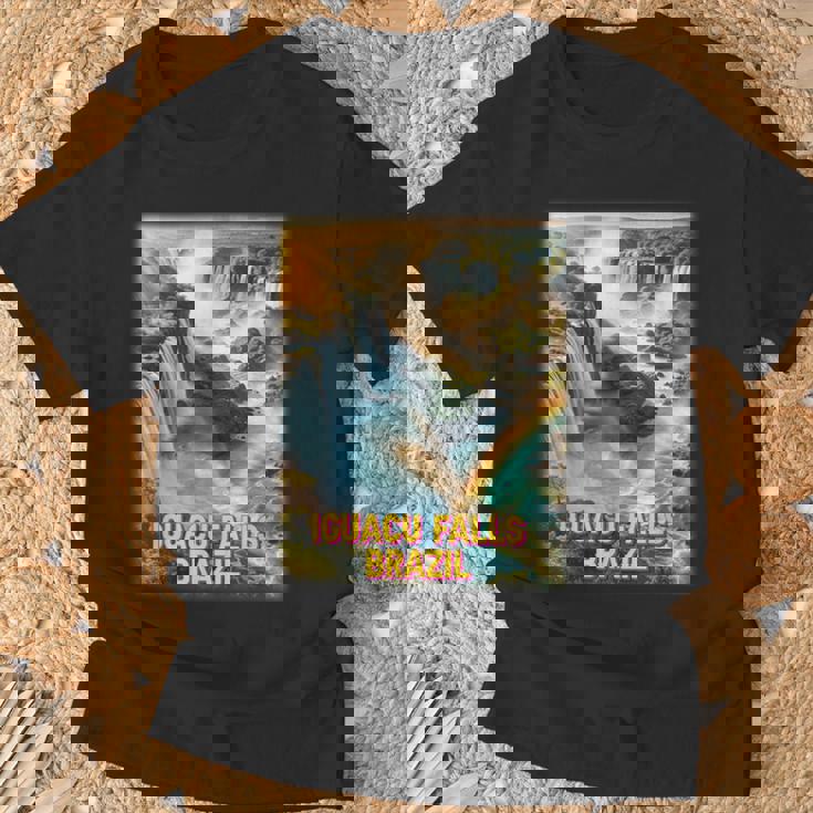 イグアスの滝 ブラジル シャツ イグアス国立公園 家族旅行 Tシャツ 高齢者への贈り物
