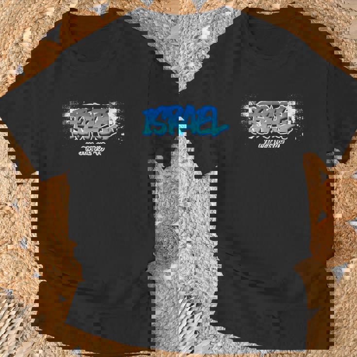 イスラエルince 1948 グラフィティ スプレーペイント ユダヤ人 シオニスト クール Tシャツ 高齢者への贈り物