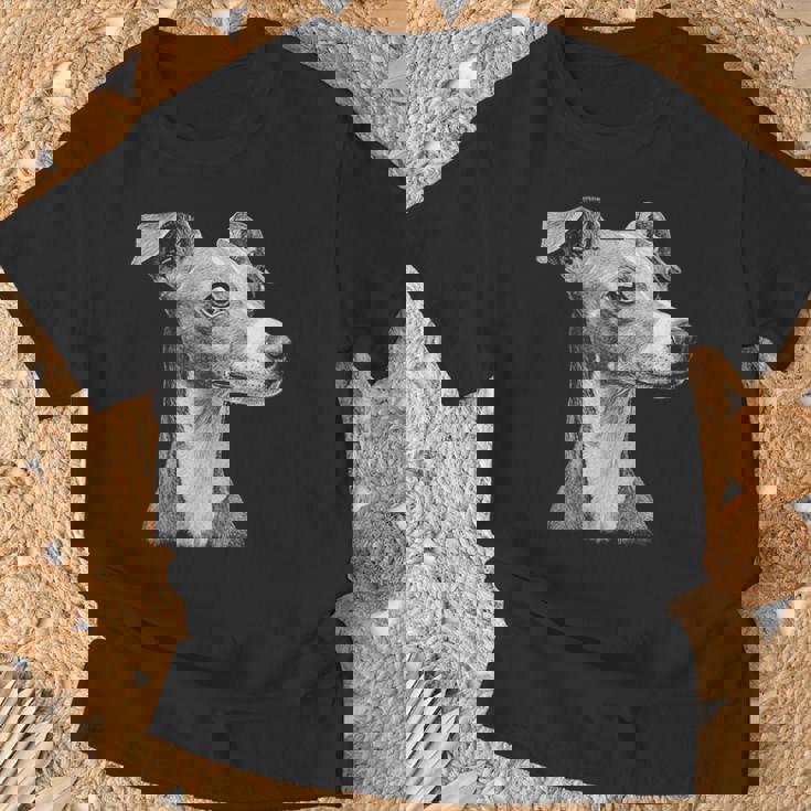 イタリアン グレイハウンド 犬 モチーフ ペット イタリアン グレイハウンド Tシャツ 高齢者への贈り物