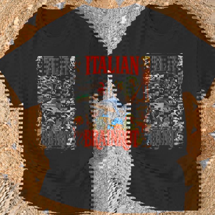 イタリアンブレイン レッド ウイルス ミーム マニア グラフィック Tシャツ 高齢者への贈り物
