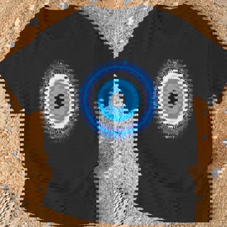 イーブルアイシャツ トルコの目 ナザール 邪悪なギリシャ語から守る Tシャツ 高齢者への贈り物