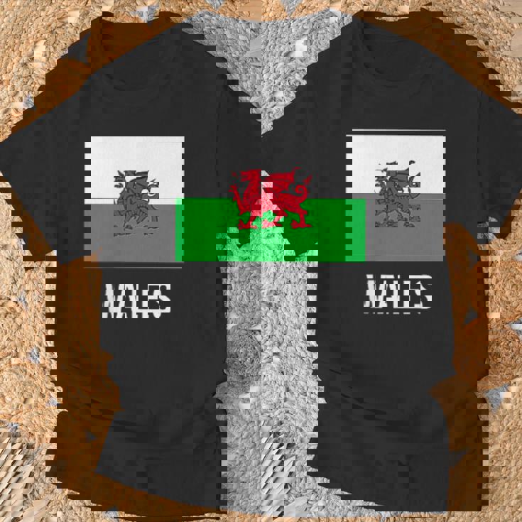ウェールズのウェールズの旗 Tシャツ 高齢者への贈り物