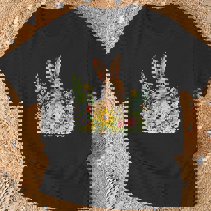 ウサギの恋人 グラフィックデザイン ウサギ オーナー。 Tシャツ 高齢者への贈り物