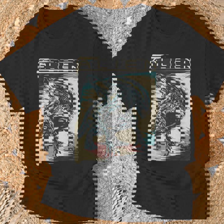 エイリアンxenomorphイラストポスター。 Tシャツ 高齢者への贈り物