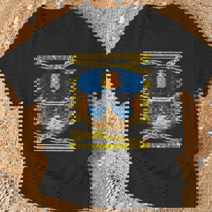 エキゾチック ショートヘア 警察官 警察官 面白い 警察 猫 Tシャツ 高齢者への贈り物