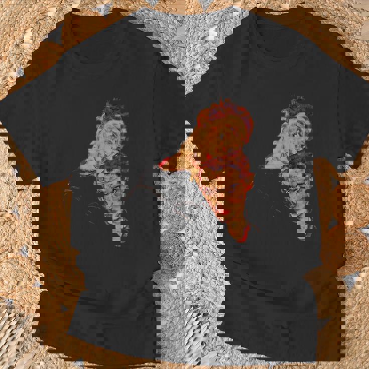 エゴン・シーレ作「ダブル・セルフ・ポートレート」1915 Tシャツ 高齢者への贈り物