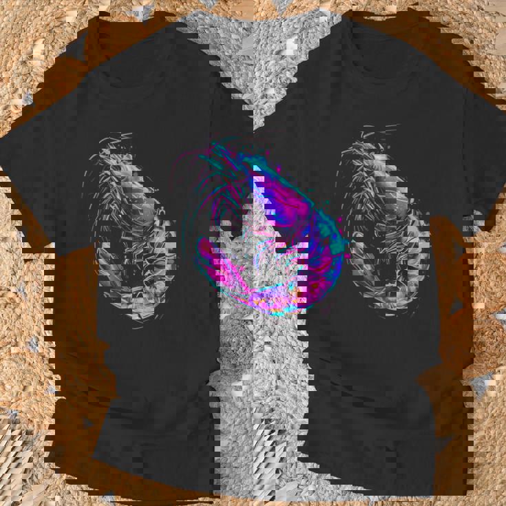 エビ 海 海 海 エビ 海 動物 海洋 哺乳類 モチーフ Tシャツ 高齢者への贈り物