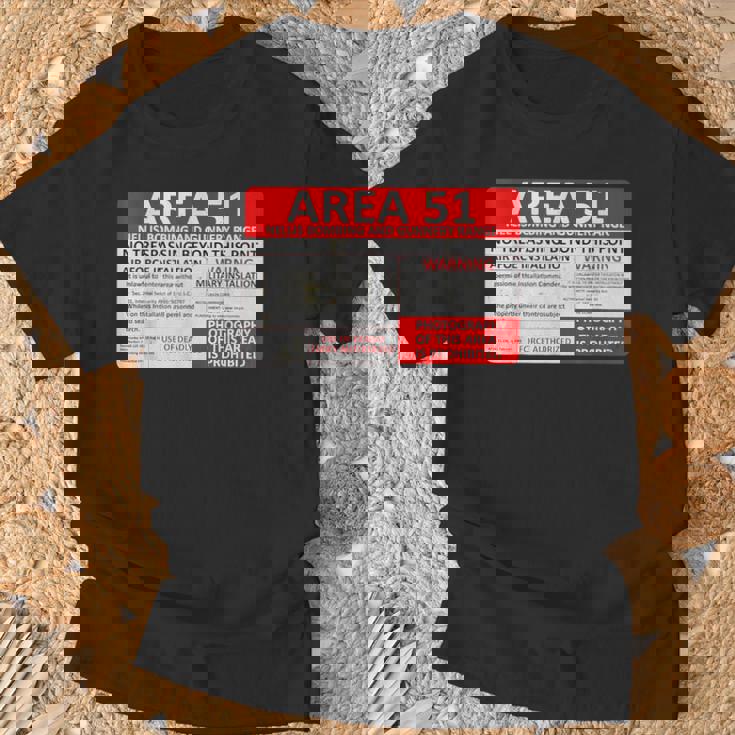 エリア51 フェイクミリタリーサイン Tシャツ 高齢者への贈り物