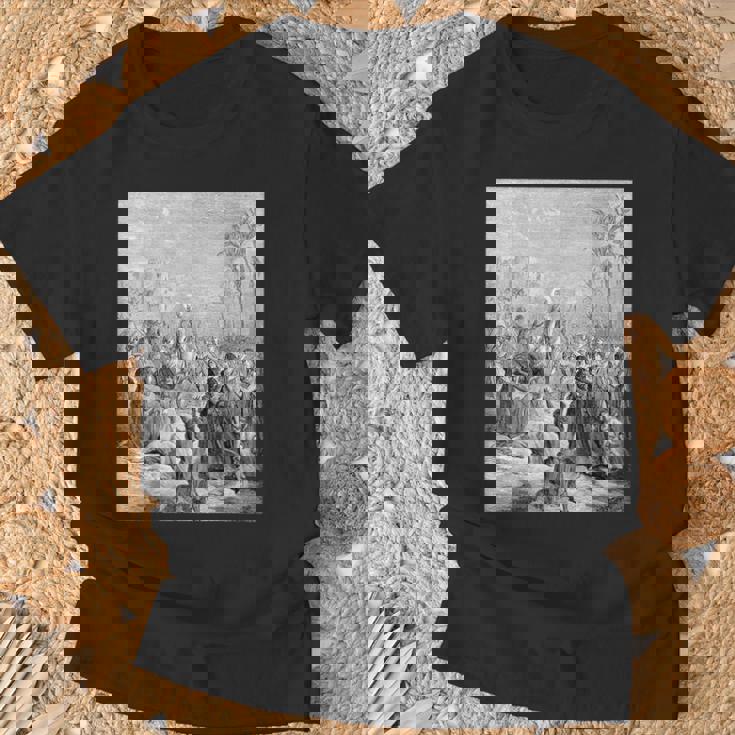 エルサレムへのイエスの参入 グスターヴ・ドーレ聖書芸術 Tシャツ 高齢者への贈り物